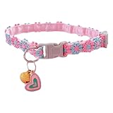 Sicherheitshalsbänder für Kätzchen, verstellbare Sicherheits-Katzenhalsbänder mit Glöckchen,...