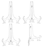 Quilax 4 Stück Tellerhalter,Acryl Tellerständer,Mehrzweck Tellerständer,Acryl Tellerhalter...