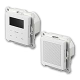 LOGIQ Unterputz Radio mit 2W RMS Lautsprecher, DAB+, UKW und Bluetooth, OLED-Display, Weck- und...