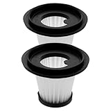 KICHOUSE Ersatzfilter für Fahrzeugstaubsauger 2 Stück Kompakt Leicht Wiederverwendbar Waschbar...