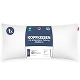 Blumtal Kopfkissen 40x80 cm - Nackenkissen mit anpassbarer Füllung - 100% Mikrofaser & waschbar bis...