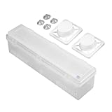Folienspender mit Cutter, Frischhaltefolienschneider für Lebensmittel-Folienschneider für...