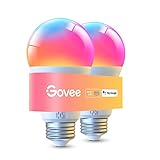 Govee Smart Glühbirne E27, 1000LM RGBWW Led Lamp App dimmbar, Wi-Fi & Bluetooth Smart Bulbs 75W, 54...