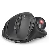 Seenda Bluetooth Trackball Maus - Wiederaufladbare Ergonomische Maus, Einfache Steuerung mit dem...