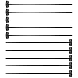 DECHOUS 10 Stück Nadelfreie Kunststoffknöpfe Schwarz Nicht Nähbare Fixierknöpfe zum Anbringen...