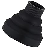 OSALADI Haardiffusor Silikon Aufsatz für Haartrockner Universell Schwarzer Lockendiffusor für...