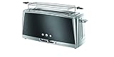 Russell Hobbs Toaster [Langschlitz für 2 Scheiben / 1 breite Brotscheibe] Luna Edelstahl Grau...