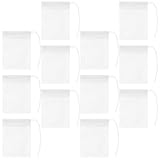 HOUDERCO Einweg Teebeutel für Losen Tee mit Kordelzug 100 Stück Vliesstoff Filterbeutel für...