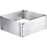 Westmark Backrahmen, Verstellbar: 15,5 - 28 cm, Extra hoch: 8 cm, Rostfreier Edelstahl, Silber,...