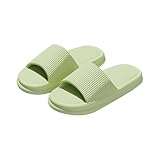 Maskjuwio Slippers Damen Sommer Peeptoe Sandalette Rutschfest Badeschuhe Slip-On Sandalen Leicht...