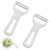 2Stk Julienneschneider,Julienne Schäler,Gemüseschäler Streifen,Sparschäler...