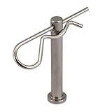 PRIOstahl Steckbolzen mit Federstecker Sicherungsbolzen Splinte - 1 Steckbolzen: 6 x 34 mm + 1...