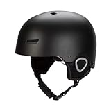 Skihelm, Schlagfestigkeit, Snowboardhelm für Erwachsene, Radfahren, Rennrad, Schwarz, Größe M