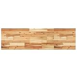 Zeehear Waschtischplatte Ölbeschichtung 120x40x4 cm Massivholz Akazie, Rechteckige Bad Waschtisch...