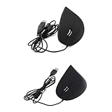 WOURRD 1200 1600 DPI Ergonomische optische Linkshänder Vertikal USB Computer Gaming