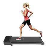 2 in 1 Electric Treadmill, Walking Pad, Laufband für Zuhaus mit LED-Anzeige und Fernbedienung,...