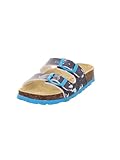 Superfit Jungen Fussbettpantoffel Hausschuh, Blau Mehrfarbig 8140, 37 EU