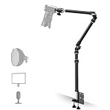 【Ganz aus Metall】RAUBAY Desktop Magic Arm, Overhead-Kamera-Tischhalterung, Tischleuchtenstativ...