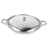 VERDANVERSE Wok Pfanne Kleiner Kochtopf mit Deckel Vielseitig Einsetzbar Leicht zu Reinigen für...
