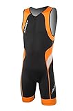 Aropec 106M Triathlon Einteiler Herren - Trisuit Men, Farbe:orange;Größe:L