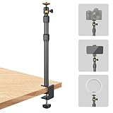 JEBUTU Kamera Tischstativ, 102cm Lichtstativ Klemmstativ mit 1/4' Kugelkopf, Kamera Tischhalterung...