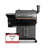 BURNHARD Pelletsmoker FLINT, Räucherofen 60°C - 230°C, Pelletgrill inkl. Edelstahlroste,...