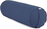 Bodhi Yoga Bolster Rolle Ø 22 cm | Yogarolle mit Bio-Dinkelfüllung | Yogakissen für Restorative &...