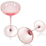 SERdeerCH Klassisches Champagnerglas，Sektgläser 2er Set 150ml (5 Unzen) Schalenform Kristall...