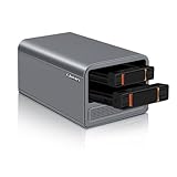 Glovary NAS Mini PC 2 Bay Quad Core N100 Server (up to 3.4GHz), DDR5 8GB RAM 128GB NVMe SSD(PCIe 3.0...