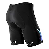 NOOYME Radlerhose Herren mit Sitzpolster 4D Fahrradhose Herren Schnelltrockende& Elastische Radhose...