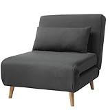 Asukale Schlafsofa, 4 in 1 Schlafsessel mit Bettfunktion, Schlafcouch, Gästebett, Einzelsofa,...