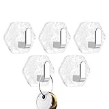 Handtuchhaken für Badezimmer, selbstklebende Wandhaken – 5 x Handtuchhalter für die Wand des...