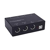 Tomvorks Vielseitiger 6-Kanal-MIDI-Splitter, USB-zu-MIDI-Konverter, Zuverlässige Schnittstelle für...