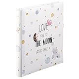 Hama Babyalbum 'To The Moon' (Baby-Fotoalbum mit 60 Seiten für Mädchen und Jungen, Kinder-Fotobuch...