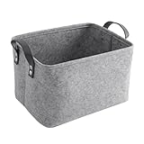 DECOMELODY Filzkorb Aufbewahrungskorb Klein Leicht Vielseitiger Sundries Organizer für Schreibtisch...