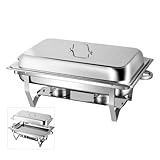AIZYR Chafing Dish Buffet Set, 2Er Pack Rechteckiger Catering-Wärmer Mit Deckel Und Wasserbehälter...