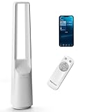 Pro Breeze 101cm rotorloser Ventilator - Smart Home Ventilator mit WLAN, Fernbedienung, LED Display,...