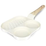 GiPP Spiegeleipfanne, 3-Loch Omlettenpfanne, Granit-Antihaftbeschichtung, PFOS/PFOA-Frei Eierpfanne...