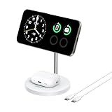 Anker MagGo 15W Magsafe Ladegerät kompatibel, 2-in-1 Induktive Ladestation, Qi2 Wireless Charger...