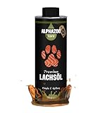 alphazoo Premium Lachsöl Hunde & Katzen 500 ml, Omega 3 & 6 Fischöl für Hunde - abgefüllt in...