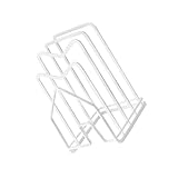 FONDOTIN Multifunktionaler Küchen organizer aus Weißem Abtropfendes Schneidebrett Topfdeckelregal...