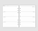 pen & pages® Kalender undatiert - Din A5-6 Löcher - A5 Organizer, Kalendereinlagen,...