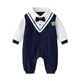 Billion Xin Baby Strampler Anzug Neugeborene Langarm Overall Taufe Hochzeit Partei Outfit...