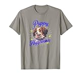 Dekopin Dekonadel mit blauem Buchstabe 17 Otani Hund Welpe T-Shirt