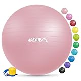 APEXUP Gymnastikbälle, Rosa, Größe L, 65 cm