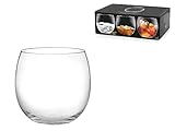 H&h set 6 bicchieri liquore bubbly in vetro trasparente cl 16