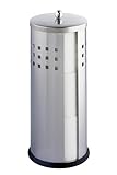 WENKO Ersatzrollenhalter Mod. Ancona aus rostfreiem Edelstahl matt für bis zu 3...