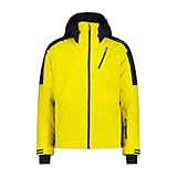 CMP Herren Skijacke Twill mit Kapuze 35W0027, Winter Sun/Schwarz, 54