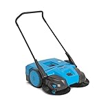 Steinbock Kehrmaschine Turbo Premium manuell | blau | 2-fache Schmutzaufnahme | 77 cm Kehrbreite |...