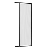 Windhager Insektenschutz Plisseetür, Fliegengittertür, 110 x 220 cm, Anthrazit